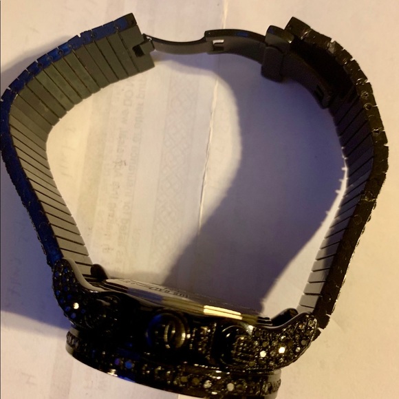 Custom Black Diamond Super Avenger Breitling watch - Picture 2 of 7